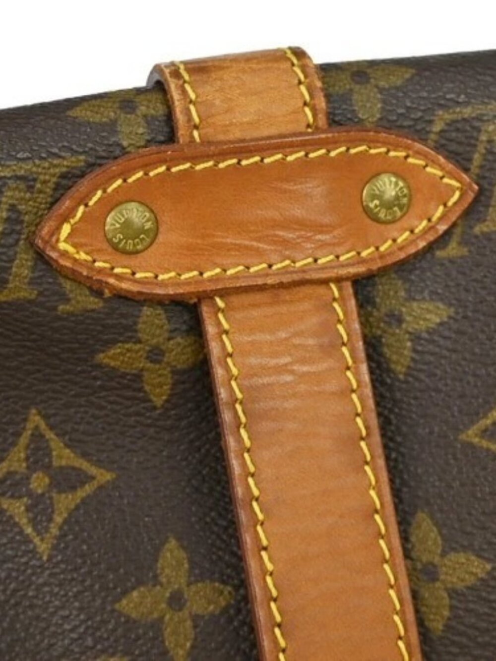 BUYIT02 LOUIS VUITTON SAUMUR 35 MESSENGER SHOULDER BAG M42254 884VI YQ06567 - Picture 10 of 13